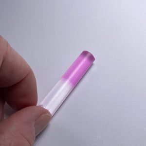 Pink/White Bi-Color Synthetic Corundum