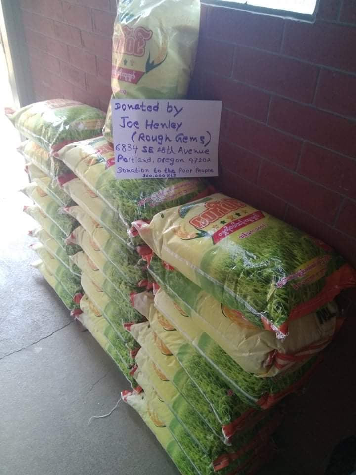 Mogok Sein Phoo crystal donation