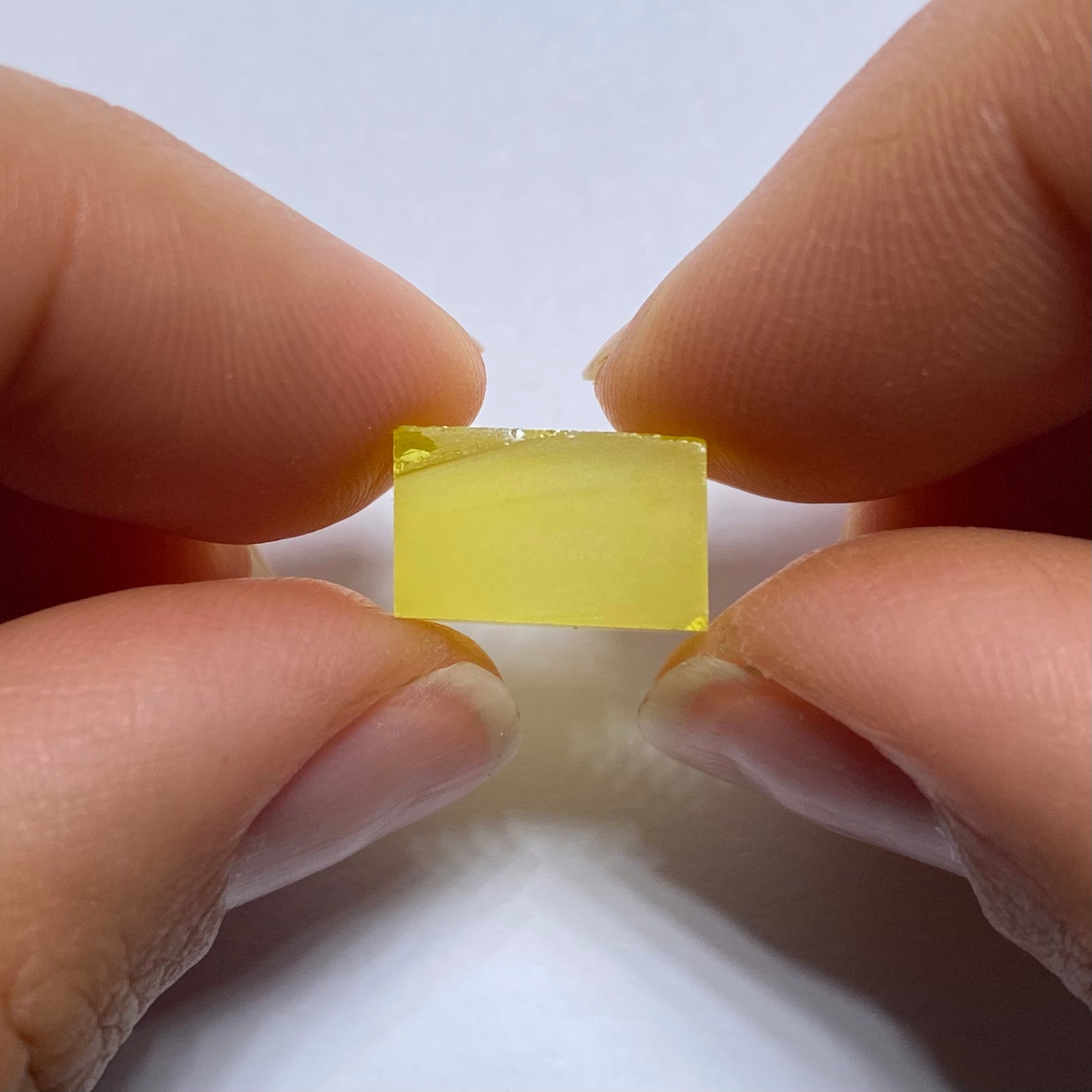 Pulled Czochralski  Canary Yellow Sapphire