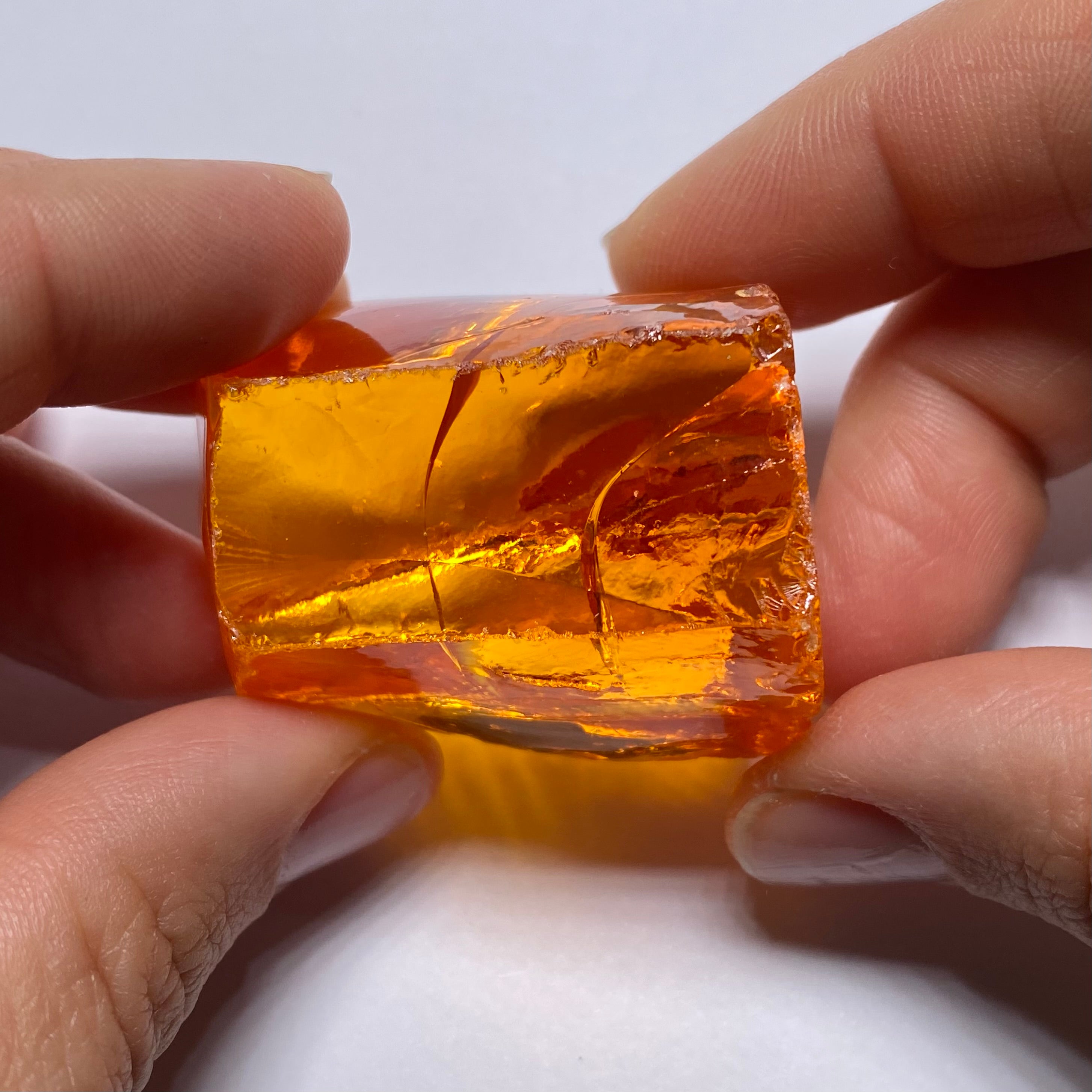 Medium Papaya Cubic Zirconia