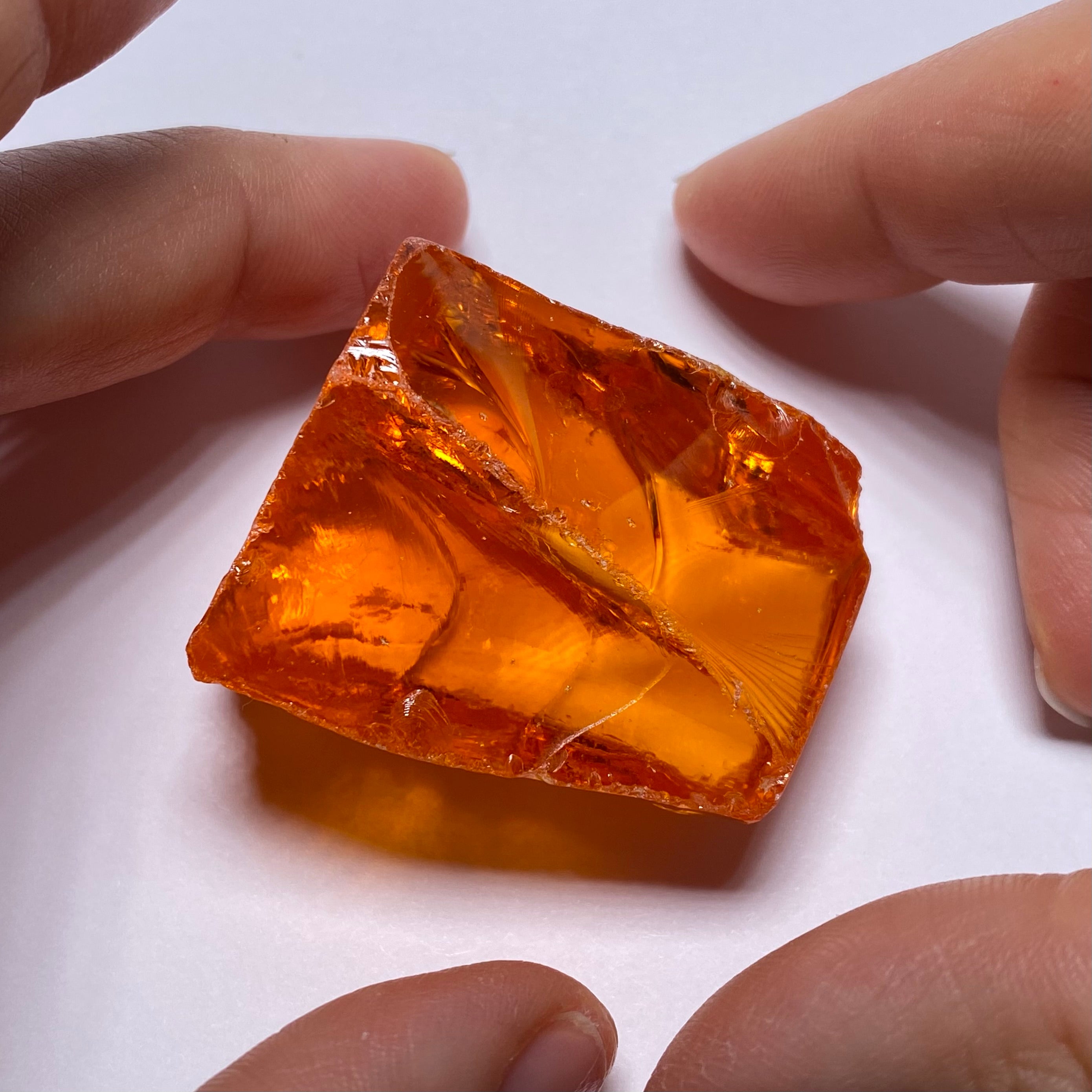 Medium Papaya Cubic Zirconia