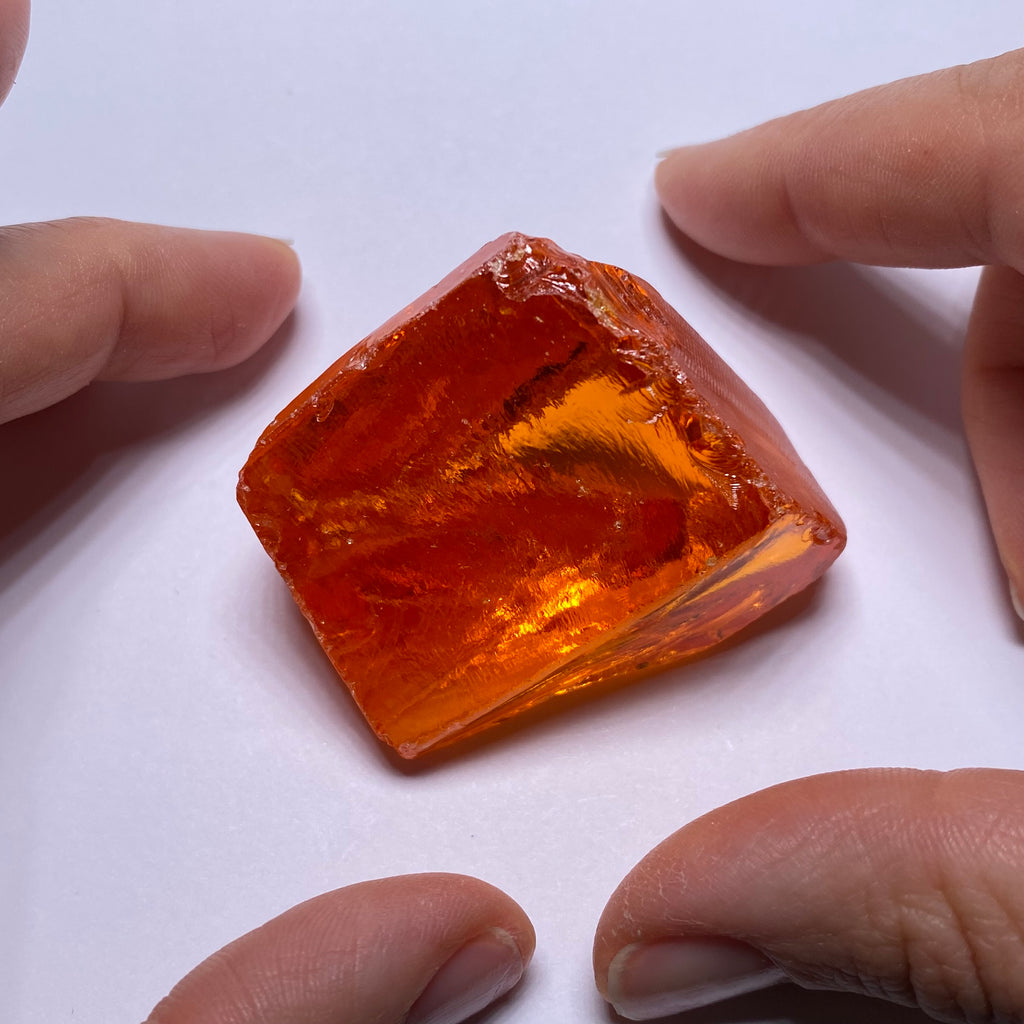 Medium Papaya Cubic Zirconia