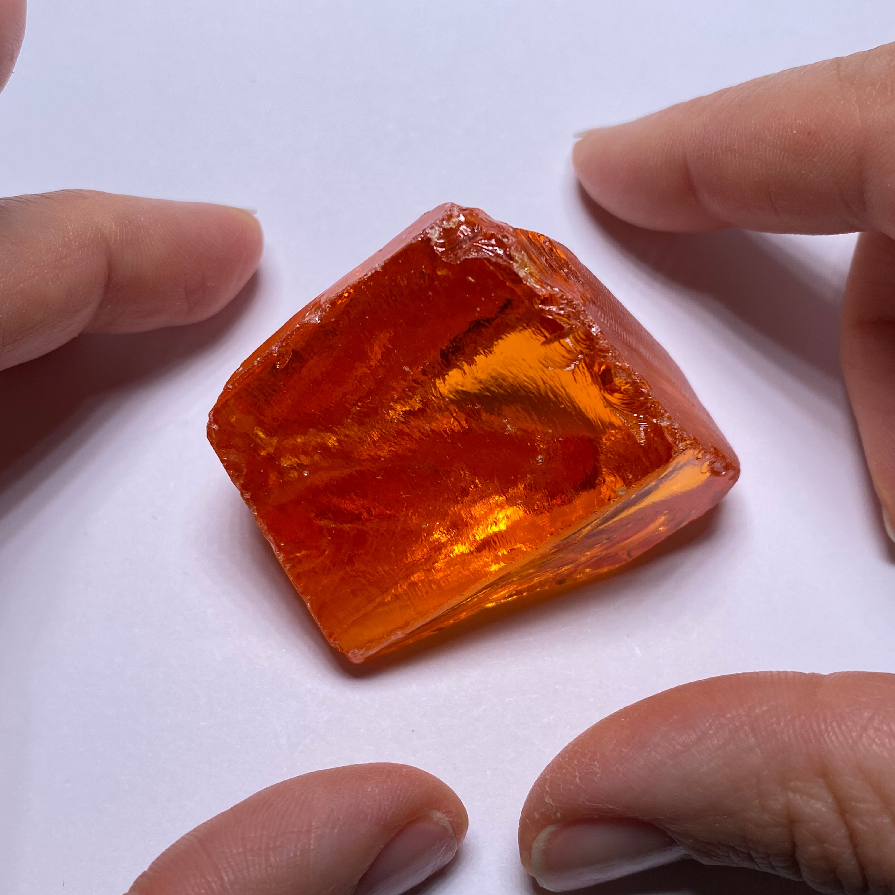 Medium Papaya Cubic Zirconia