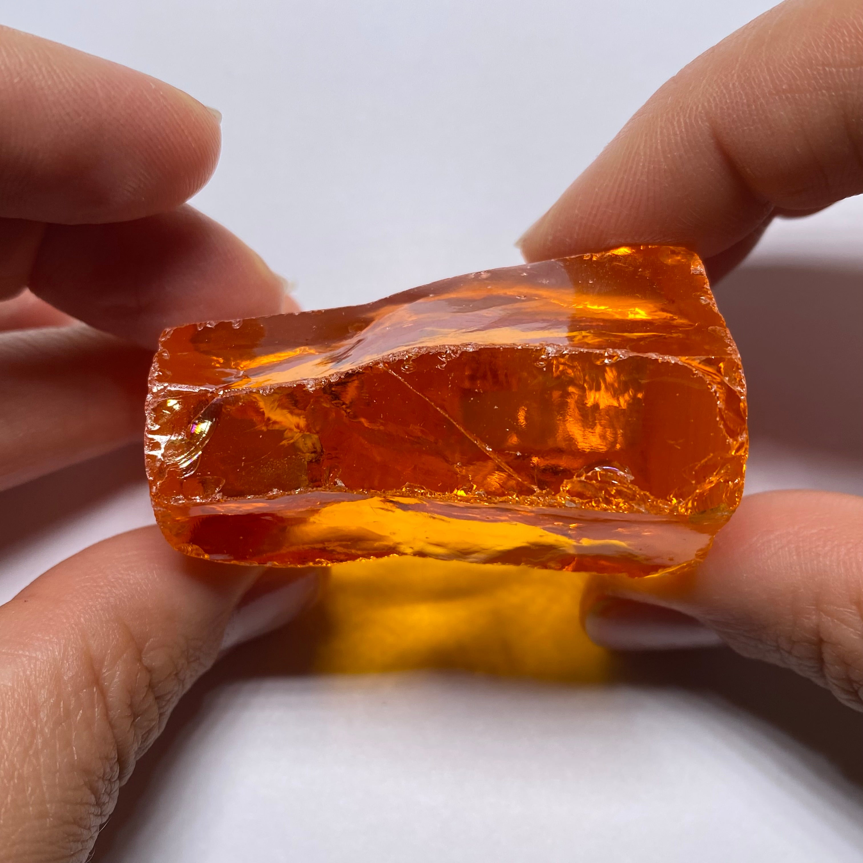 Medium Papaya Cubic Zirconia