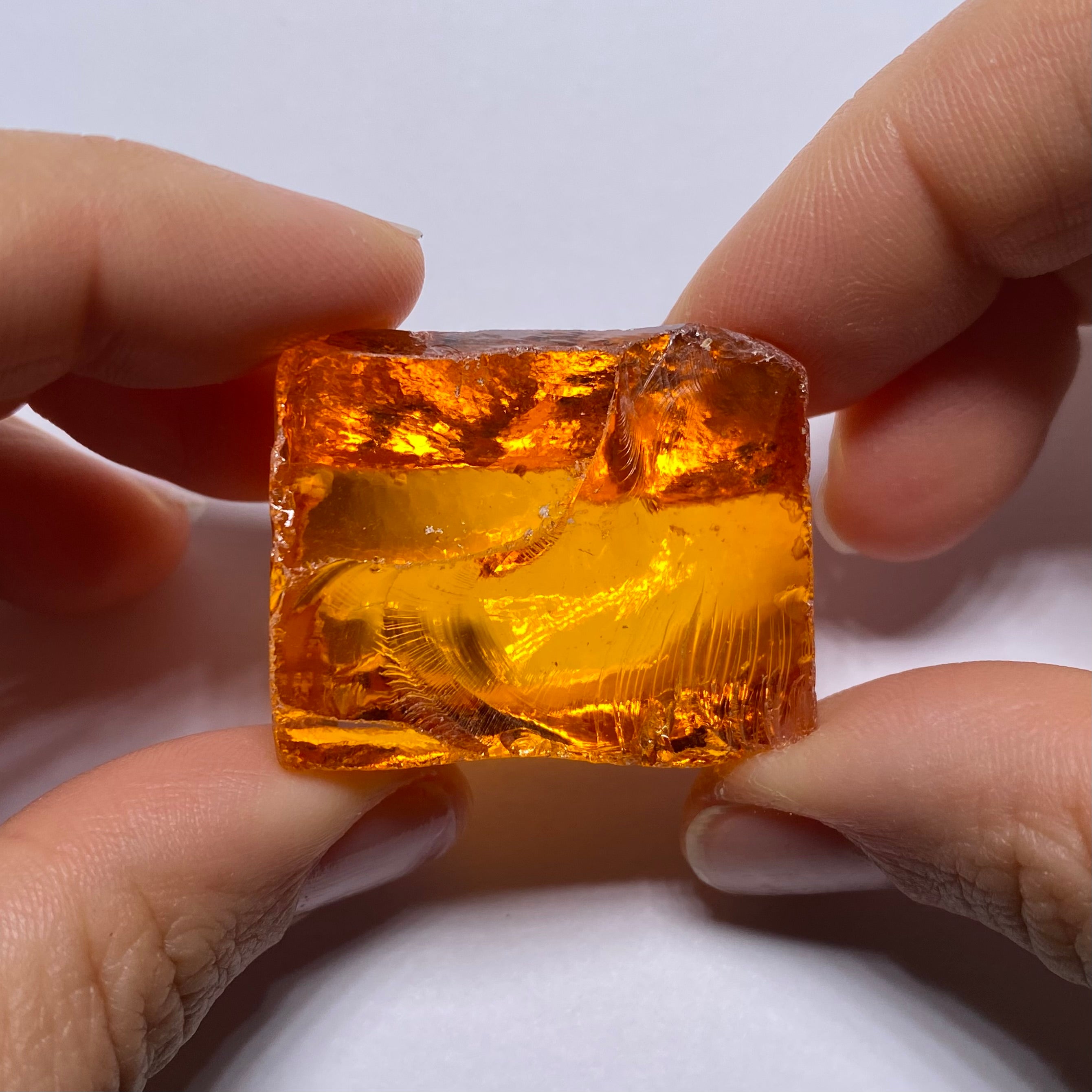 Medium Papaya Cubic Zirconia