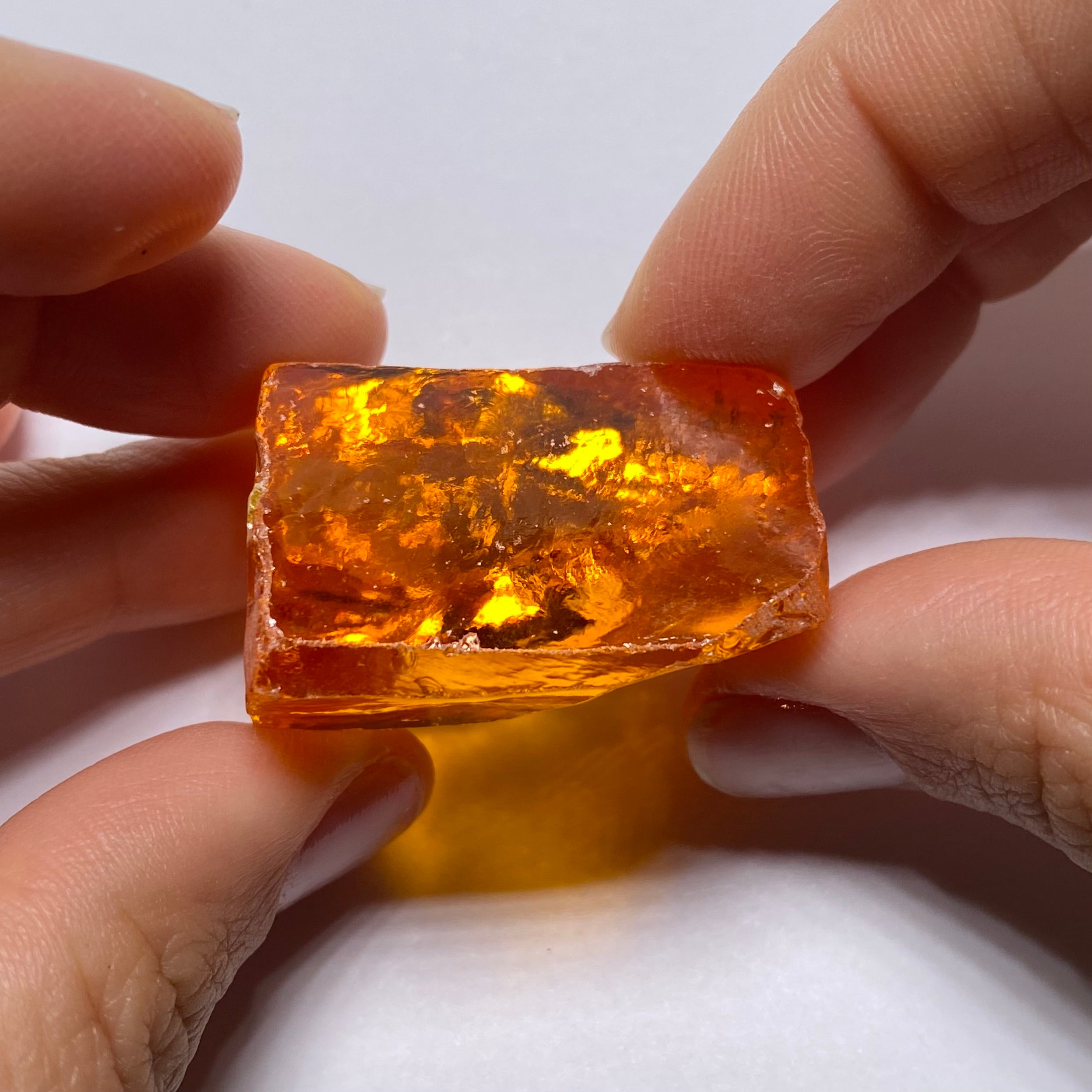 Medium Papaya Cubic Zirconia