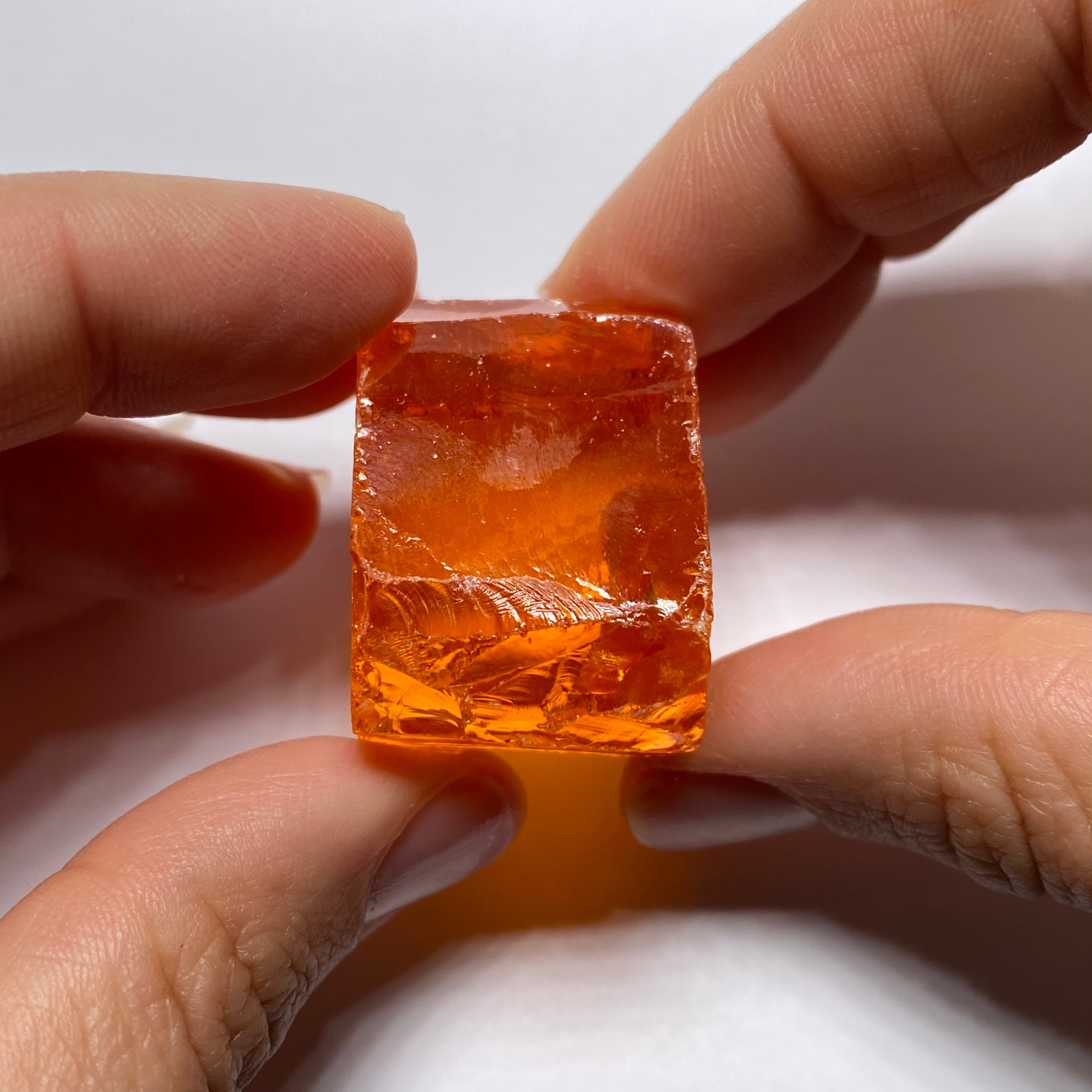 Medium Papaya Cubic Zirconia