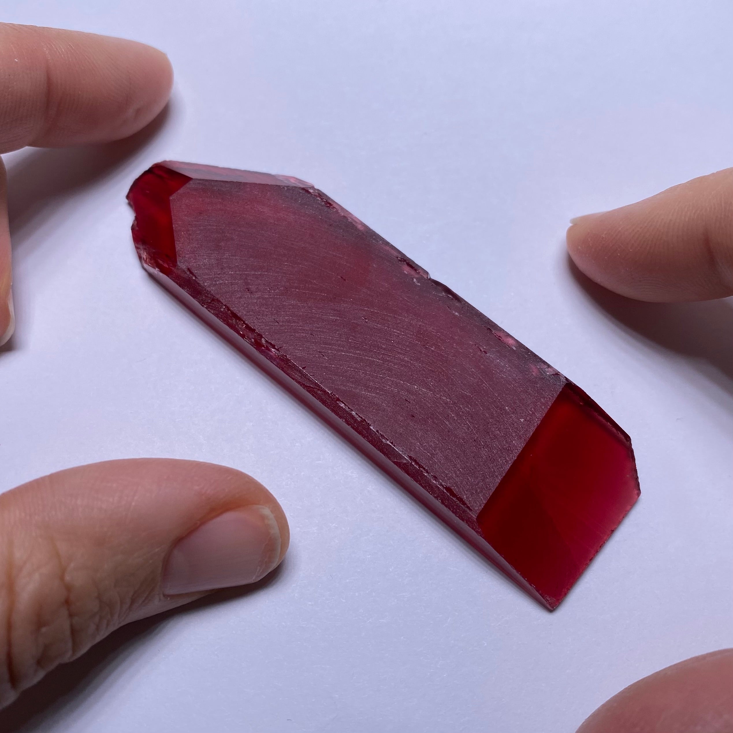 Bixbite (Red Beryl) Synthetic