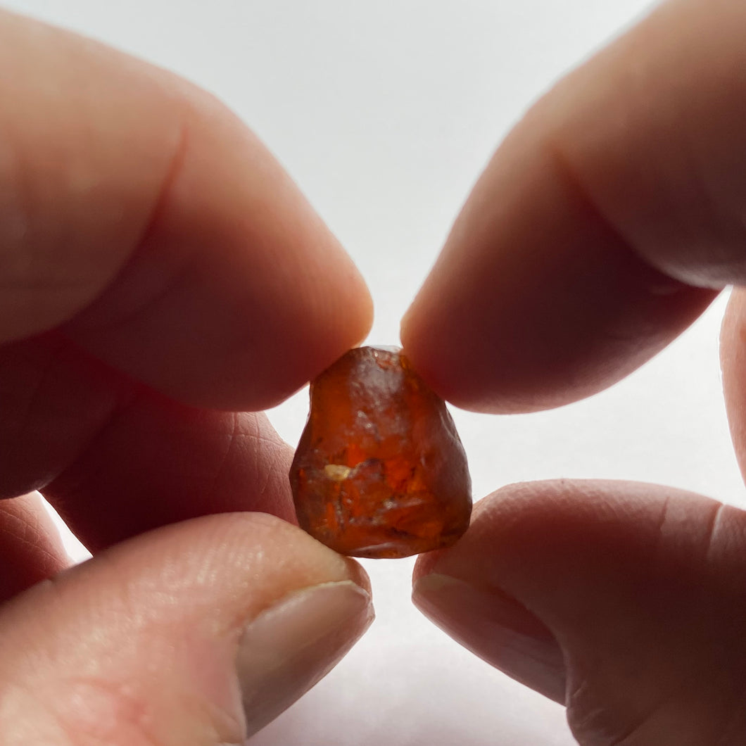 Red Orange Zircon - Tanzania