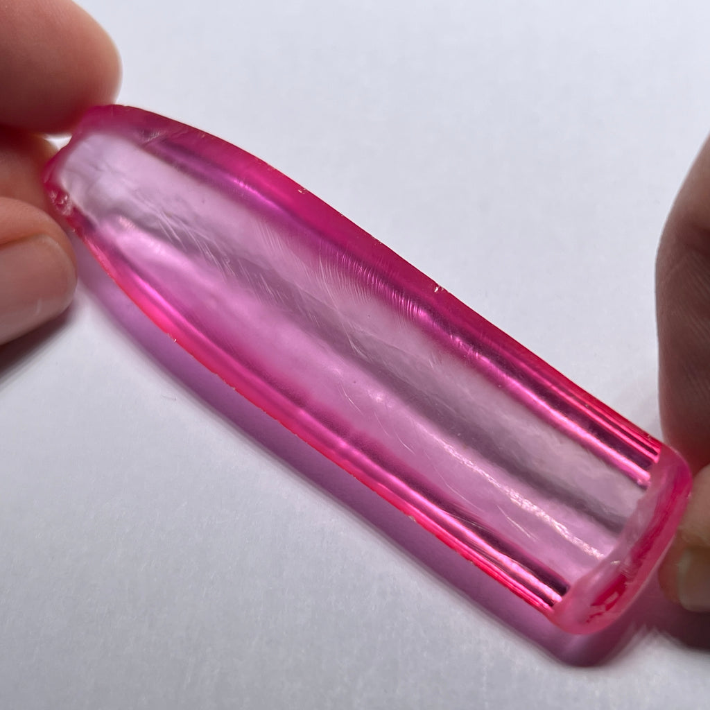 #18A Rose Pink Synthetic Corundum