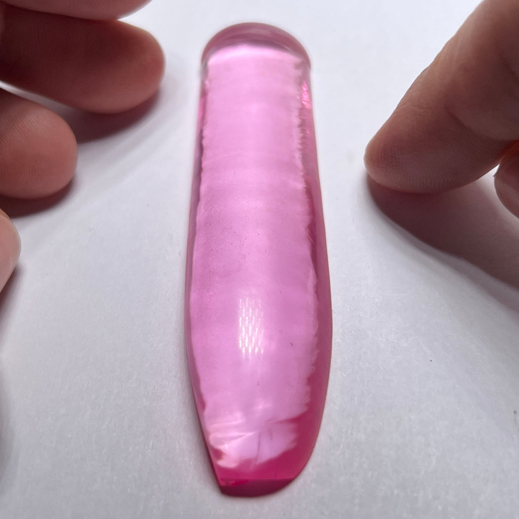 #18A Rose Pink Synthetic Corundum