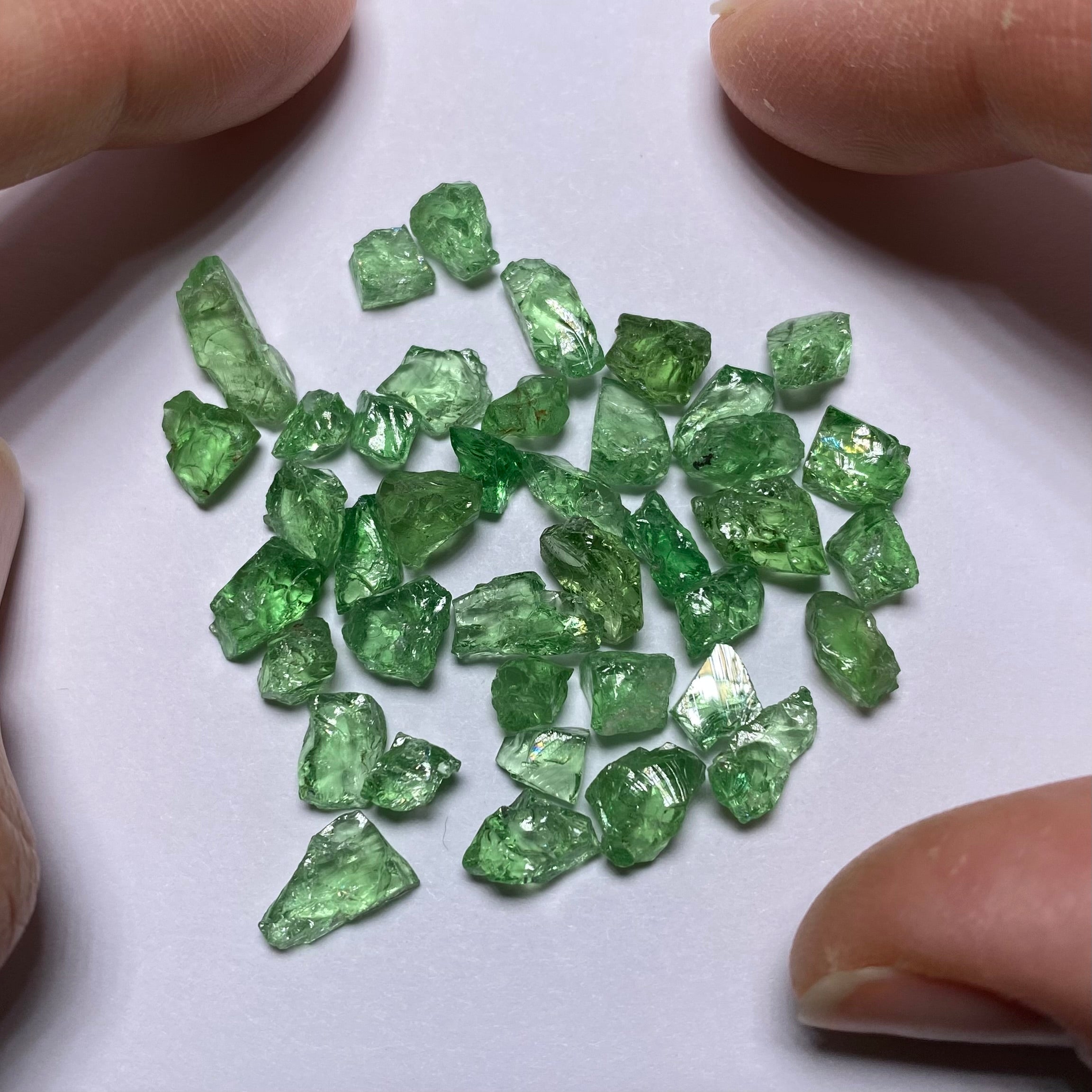 Tsavorite Garnets - Tanzania