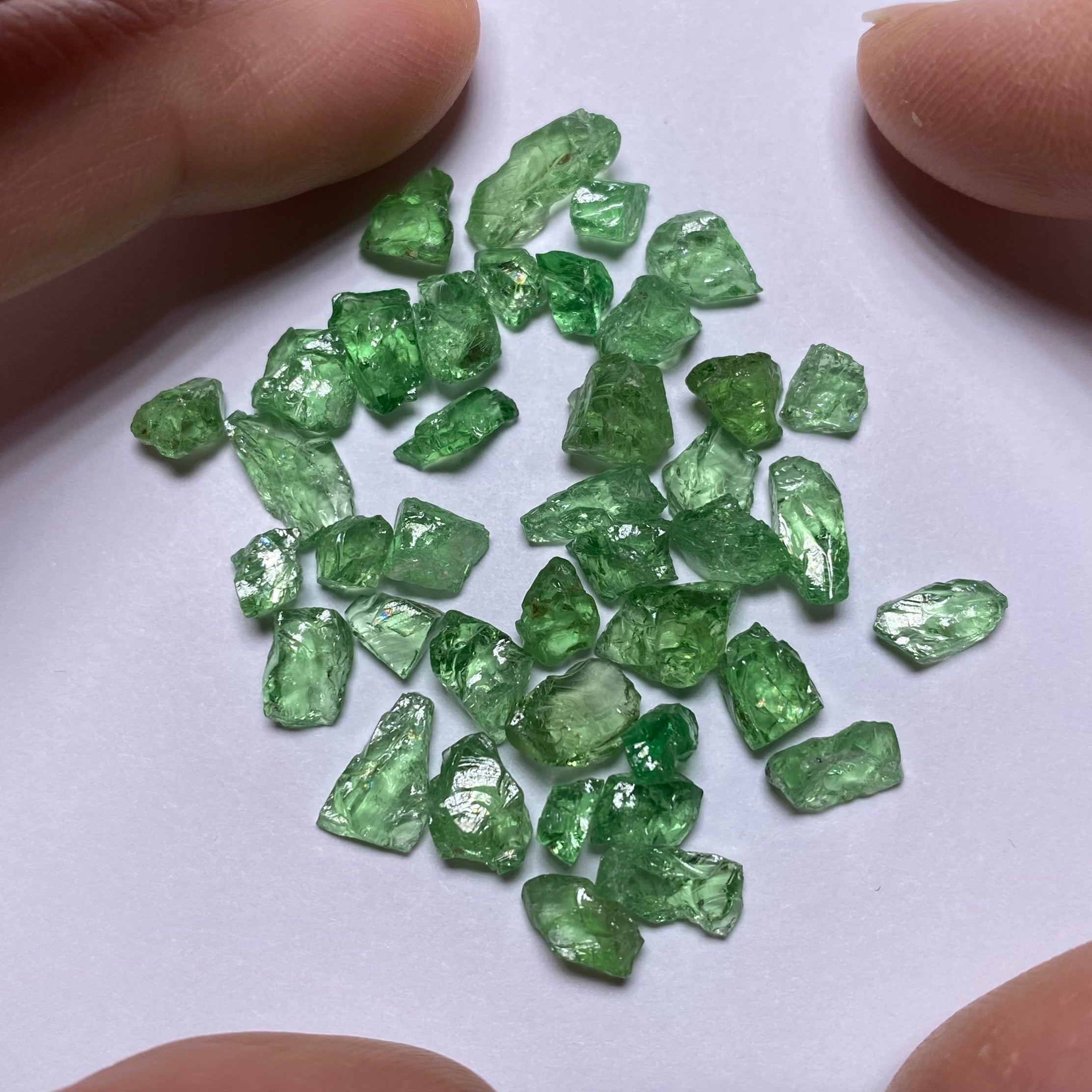 Tsavorite Garnets - Tanzania