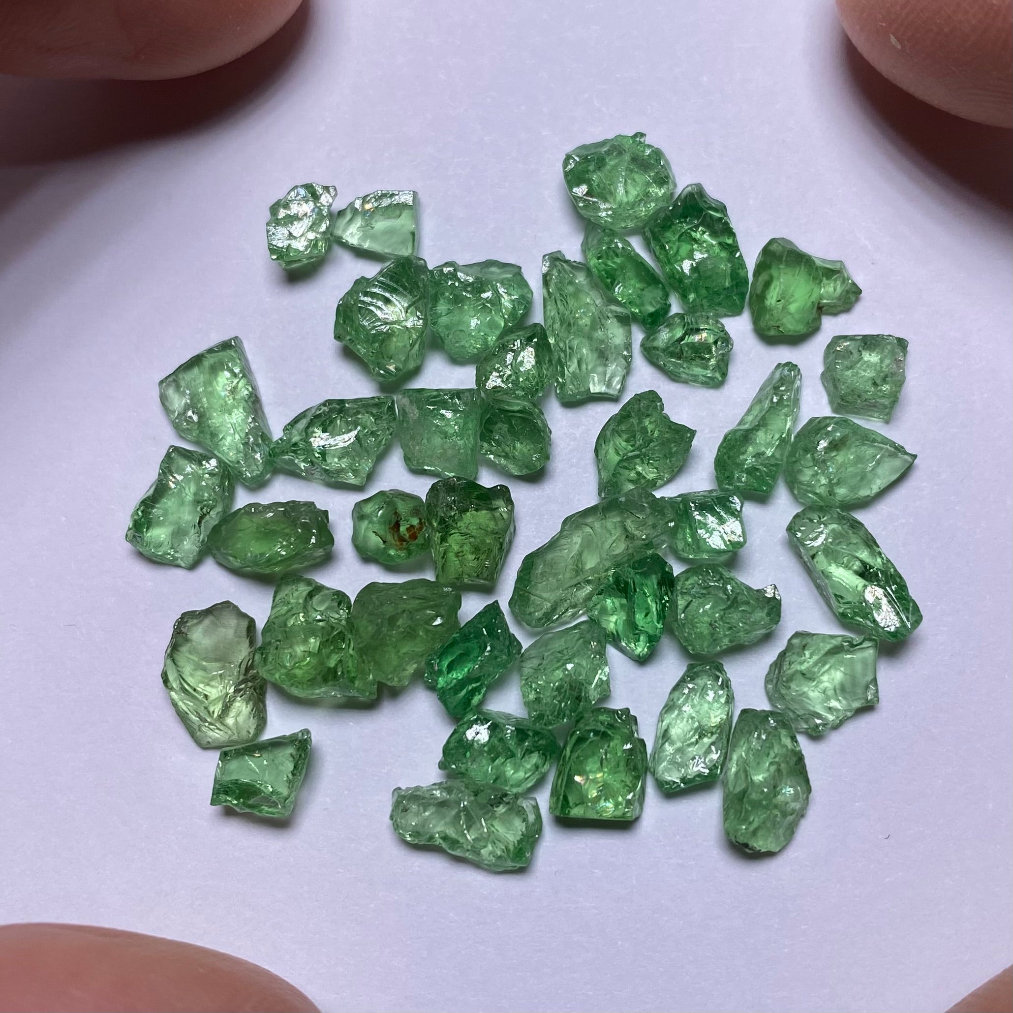 Tsavorite Garnets - Tanzania