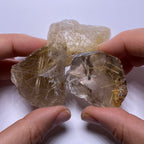 Golden Rutile in Quartz - Brazil