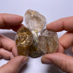 Golden Rutile in Quartz - Brazil
