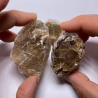 Golden Rutile in Quartz - Brazil