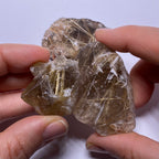 Golden Rutile in Quartz - Brazil