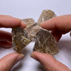 Golden Rutile in Quartz - Brazil