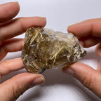 Golden Rutile in Quartz - Brazil