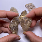 Golden Rutile in Quartz - Brazil
