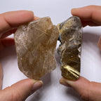 Golden Rutile in Quartz - Brazil
