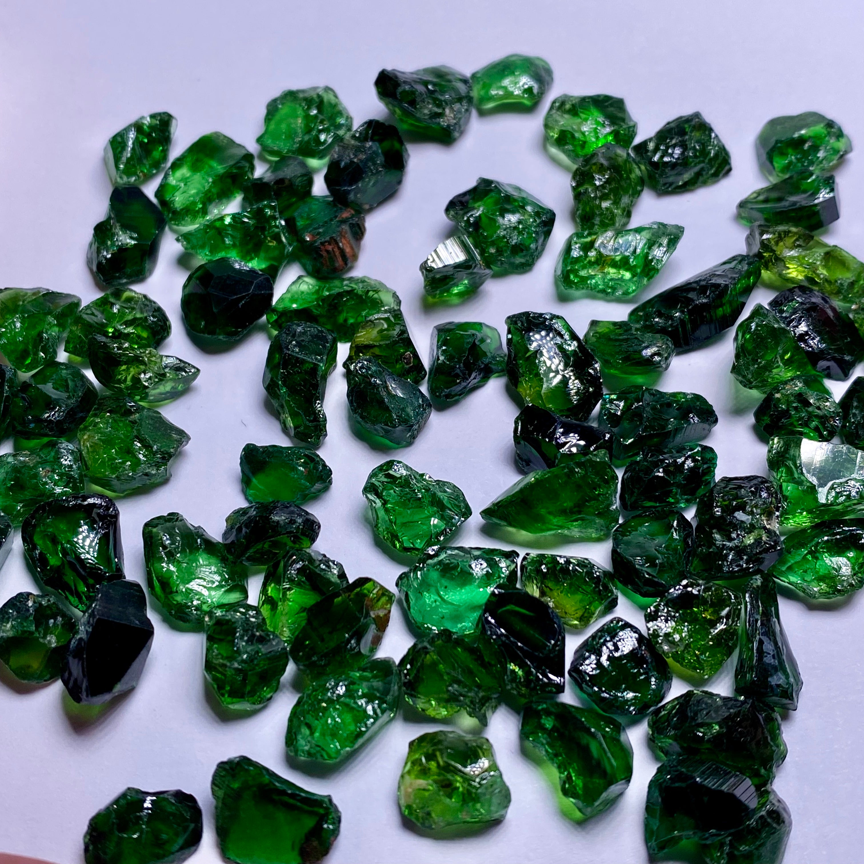 Chrome Tourmaline Bigger Sizes 2.5 - 4+ carats  - Tanzania (Bulk)