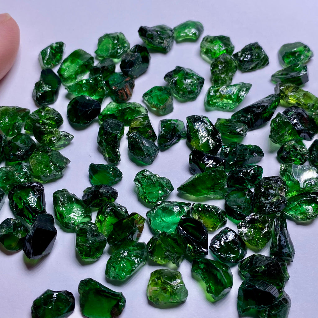 Chrome Tourmaline Bigger Sizes 2.5 - 4+ carats  - Tanzania (Bulk)