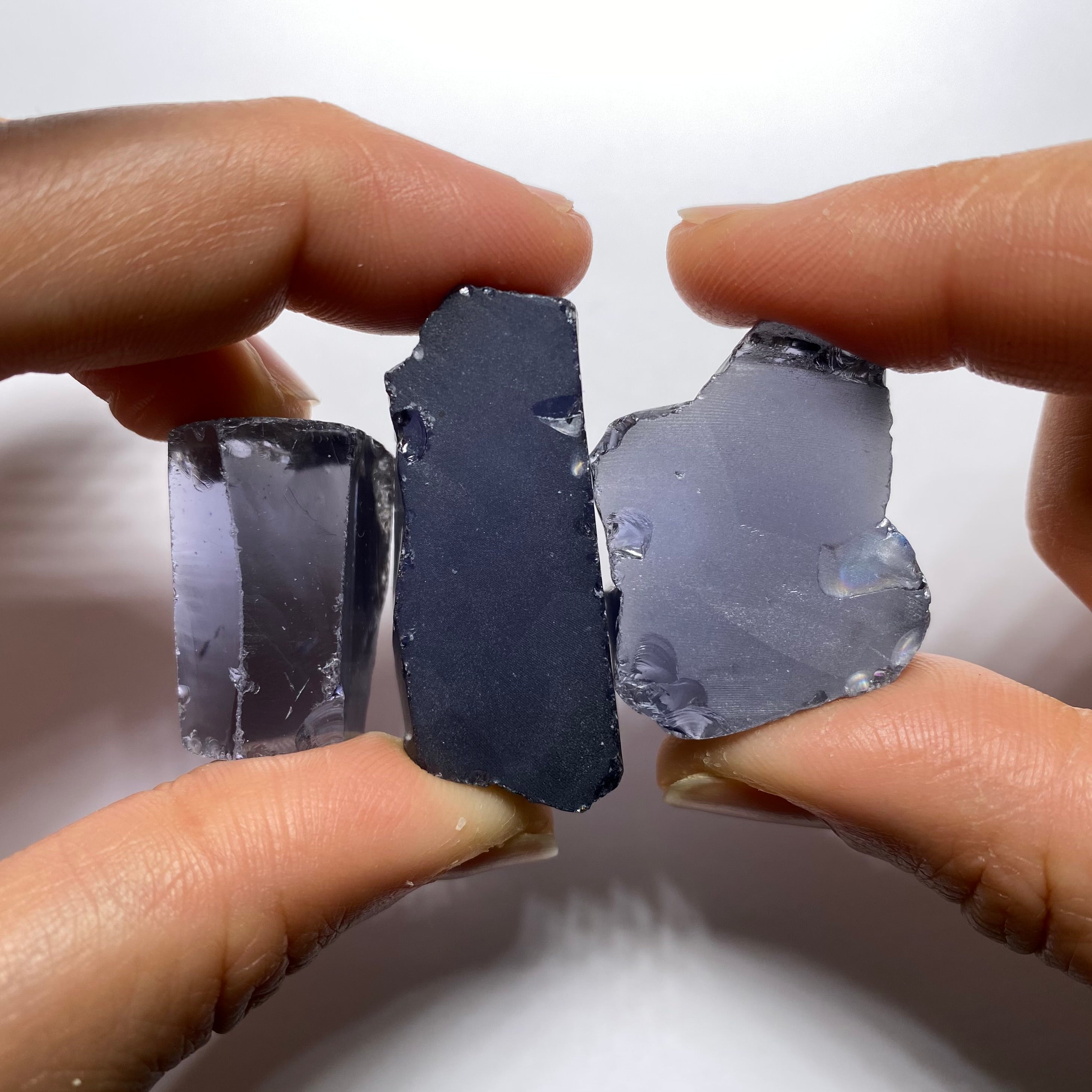 Ocean Grey Cubic Zirconia - Color Shift
