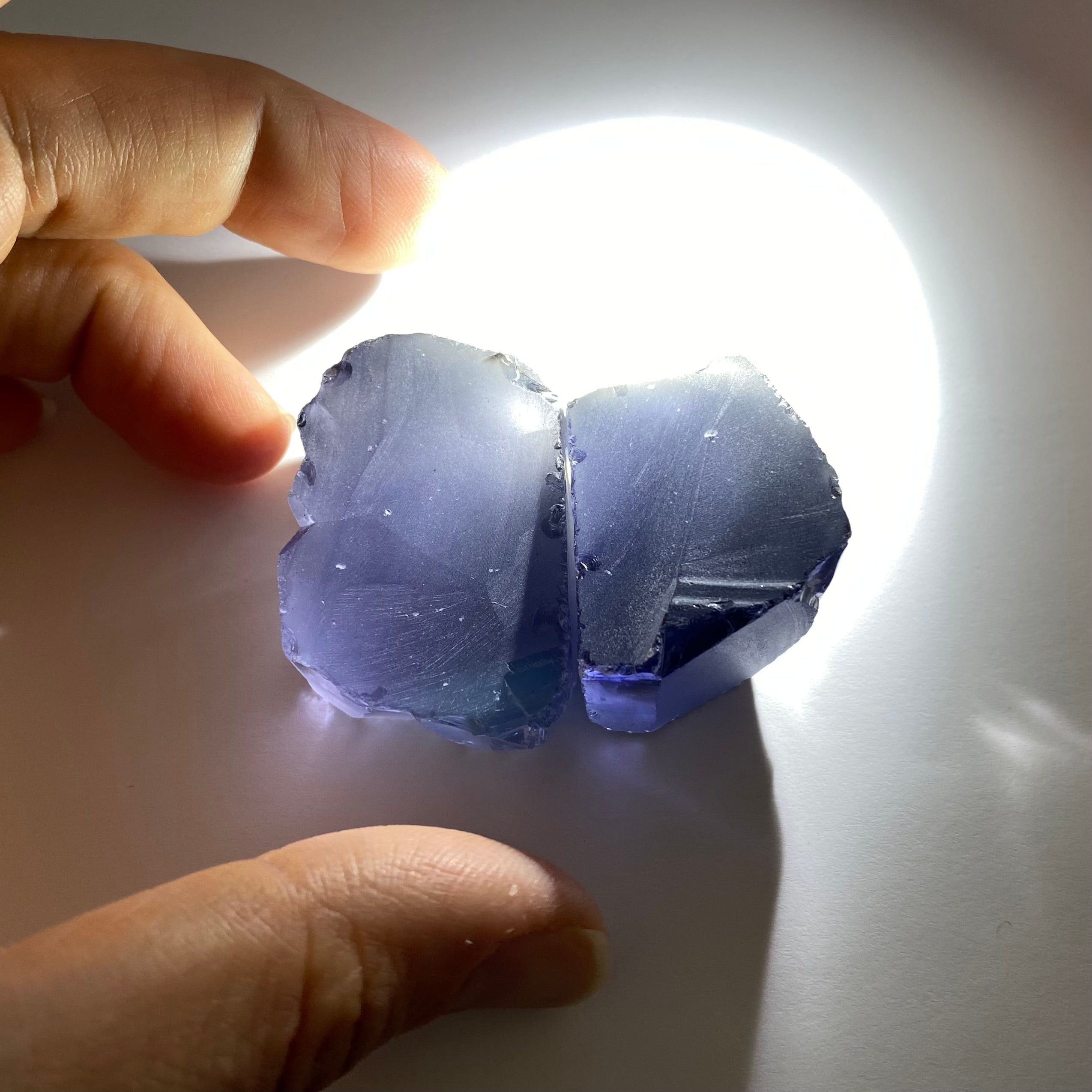 Ocean Grey Cubic Zirconia - Color Shift