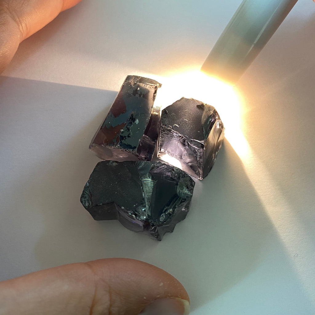 Ocean Grey Cubic Zirconia - Color Shift