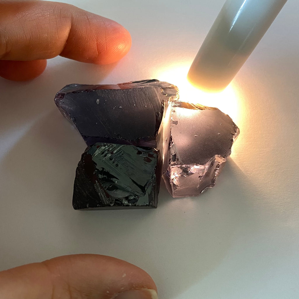 Ocean Grey Cubic Zirconia - Color Shift