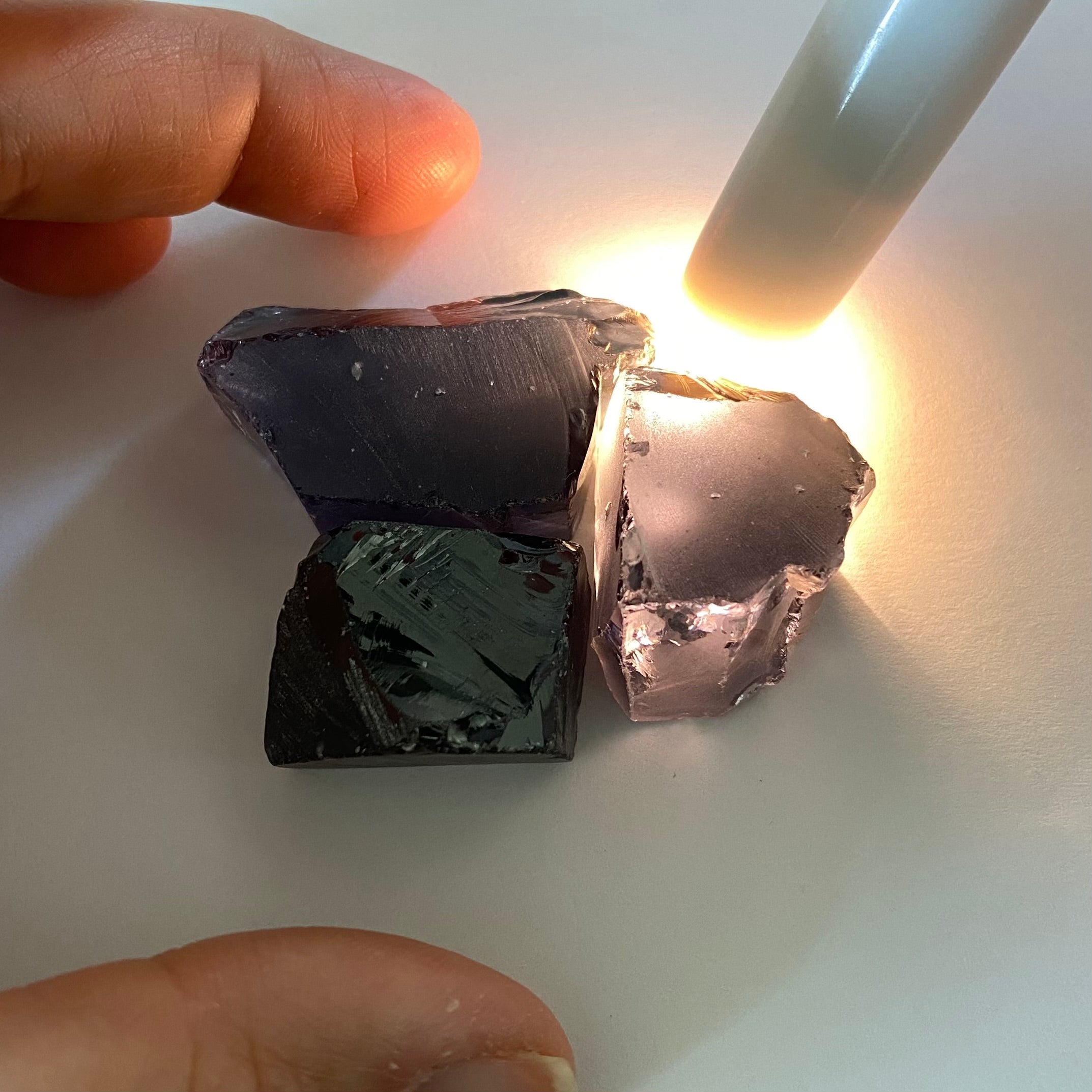 Ocean Grey Cubic Zirconia - Color Shift