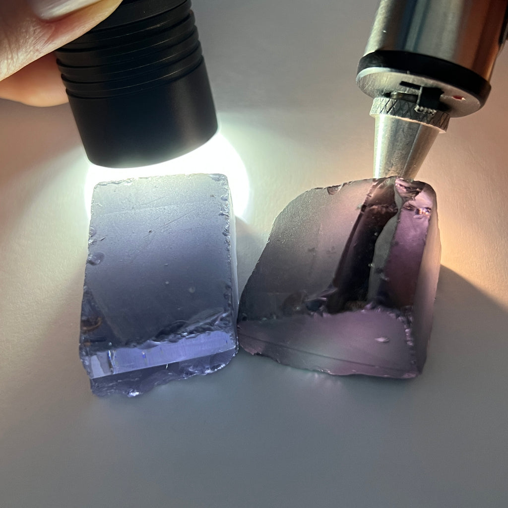 Ocean Grey Cubic Zirconia - Color Shift