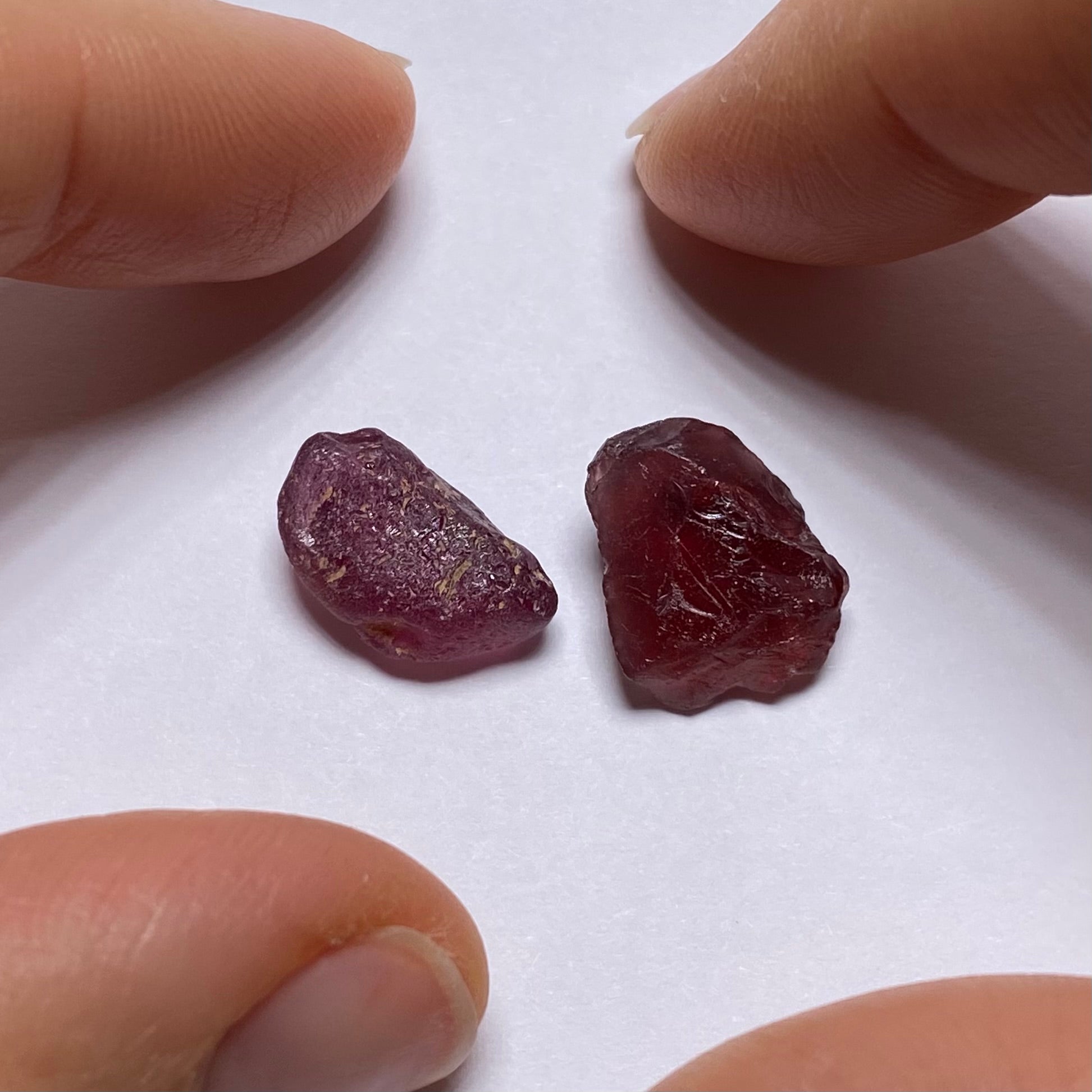 Malaya & Rhodolite Garnet - Tanzania (Special Deal)