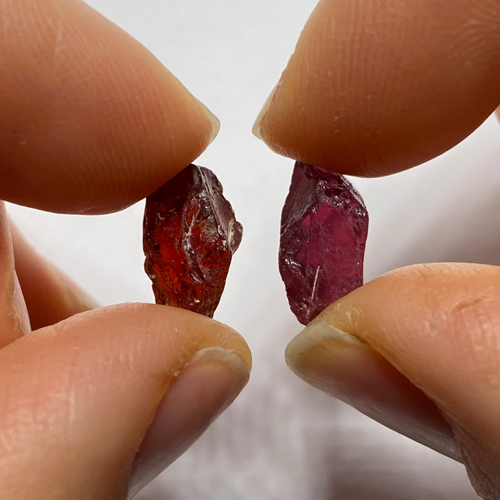 Malaya & Rhodolite Garnet - Tanzania (Special Deal)