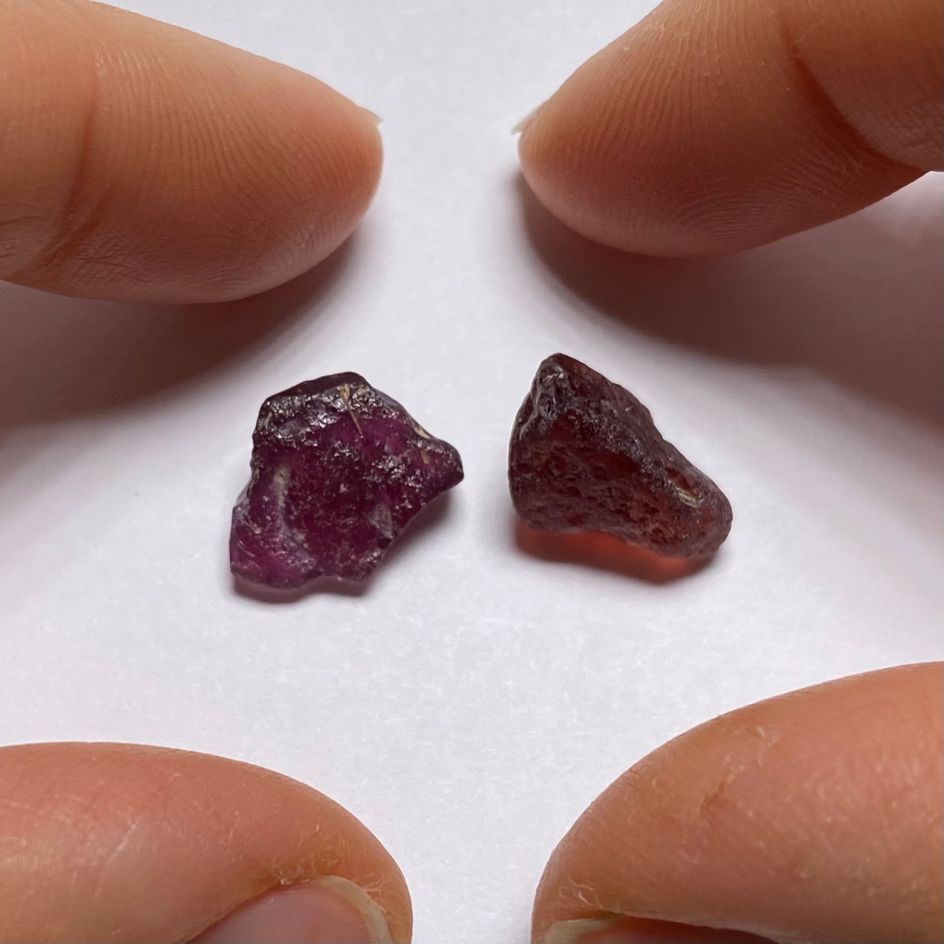 Malaya & Rhodolite Garnet - Tanzania (Special Deal)