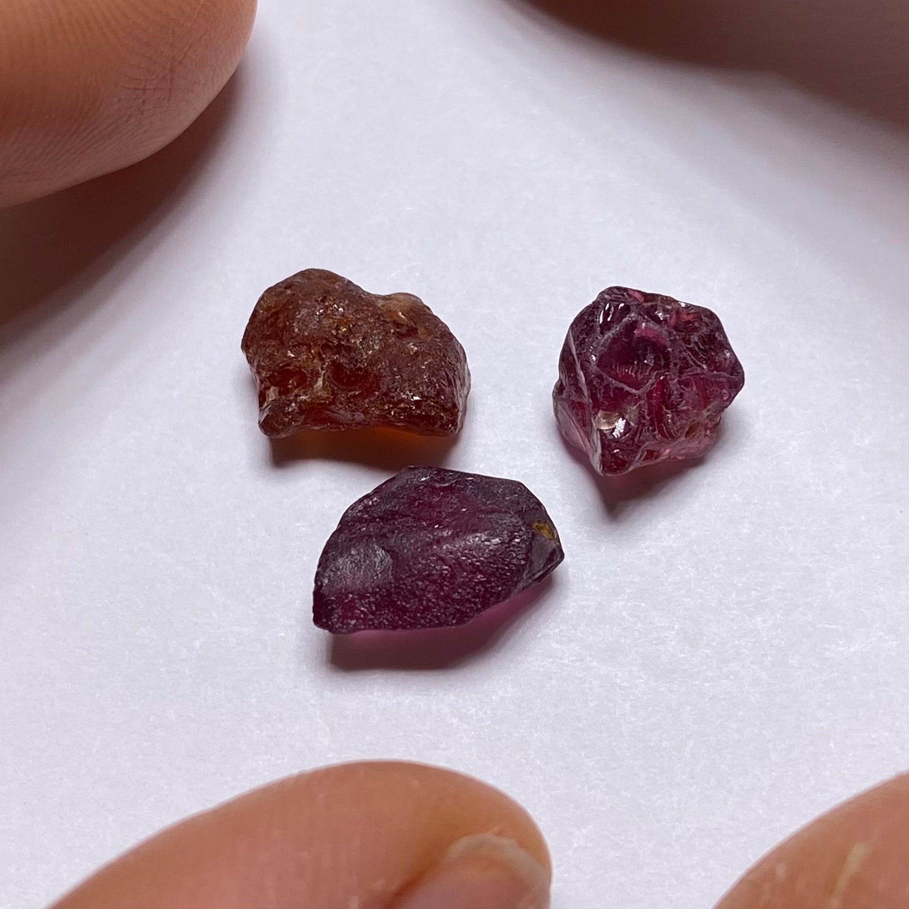 Malaya & Rhodolite Garnet - Tanzania (Special Deal)
