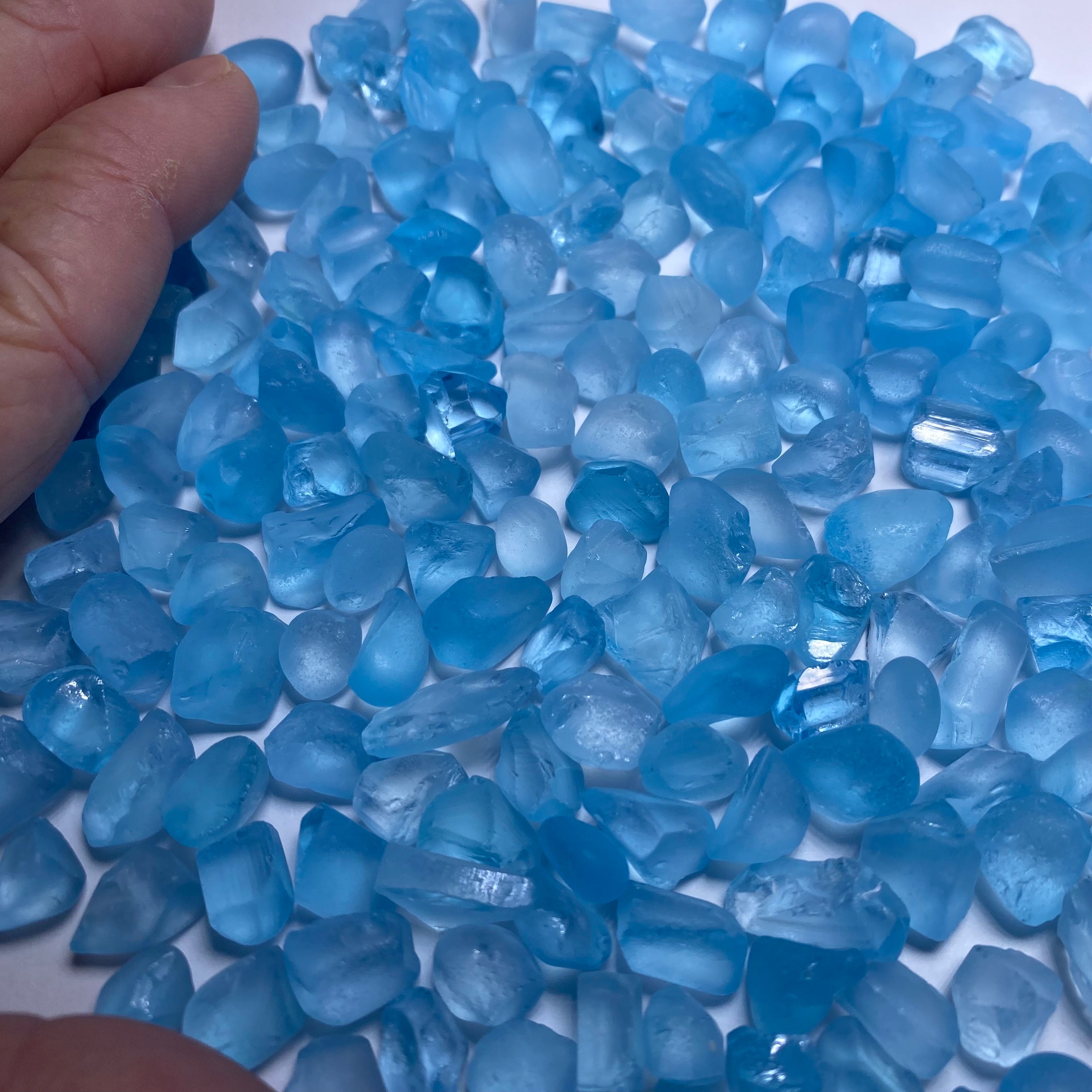 Sky Blue Topaz - Brazil (Bulk) 1 - 1.5+ gram