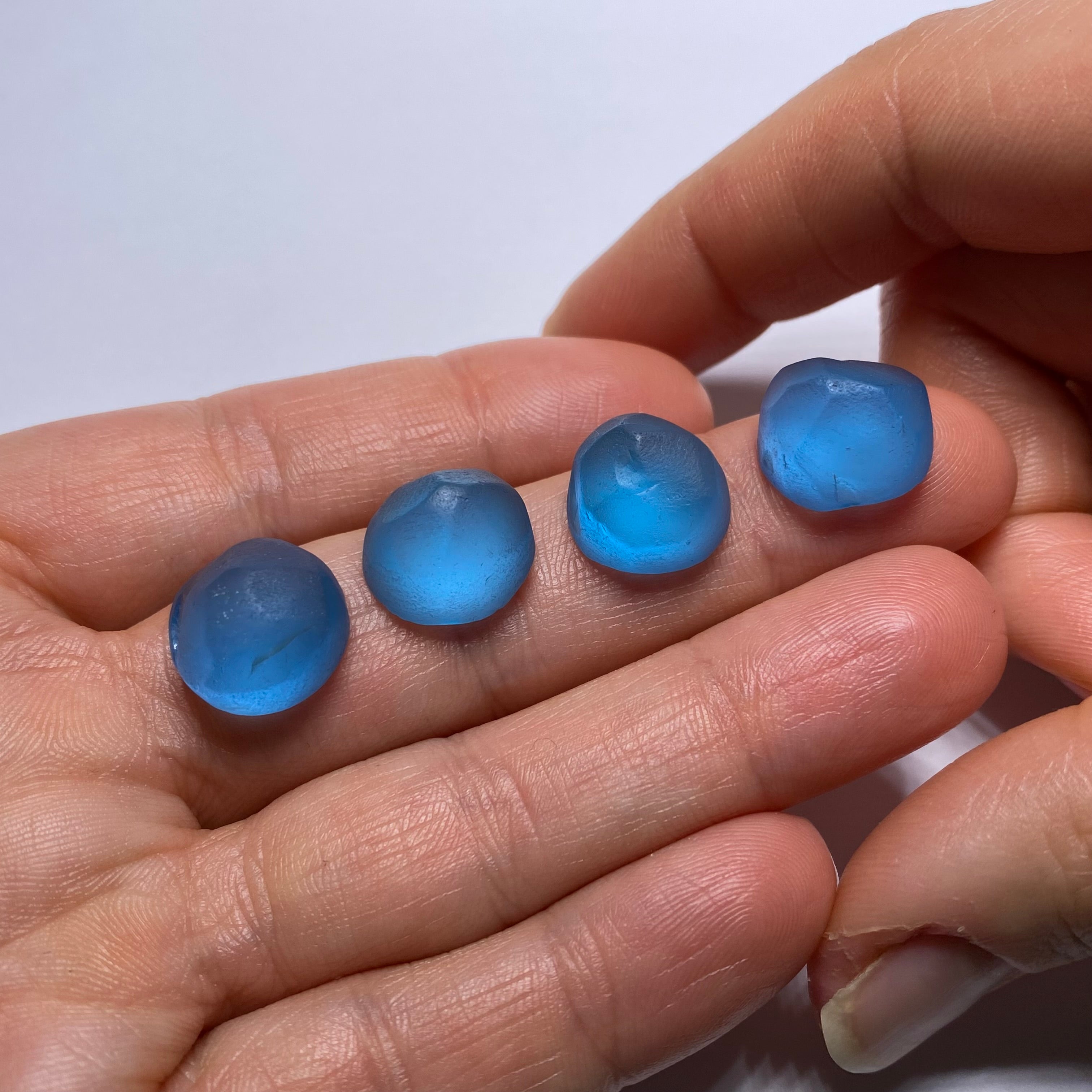 Electric Blue Topaz Preform - 13 mm