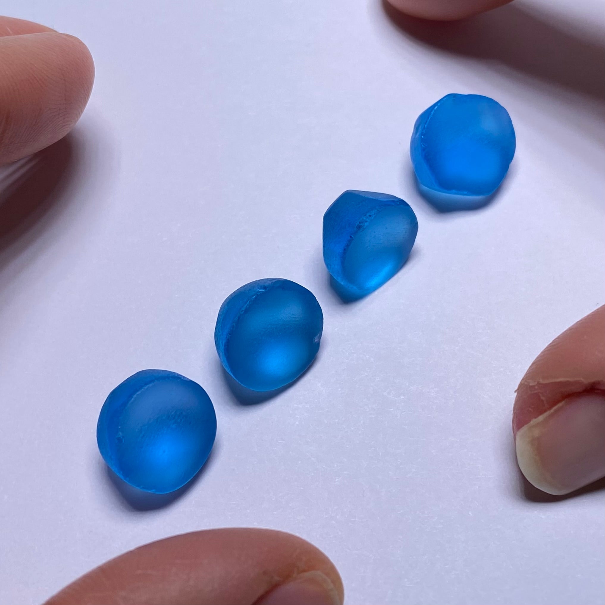 Electric Blue Topaz Preform - 13 mm