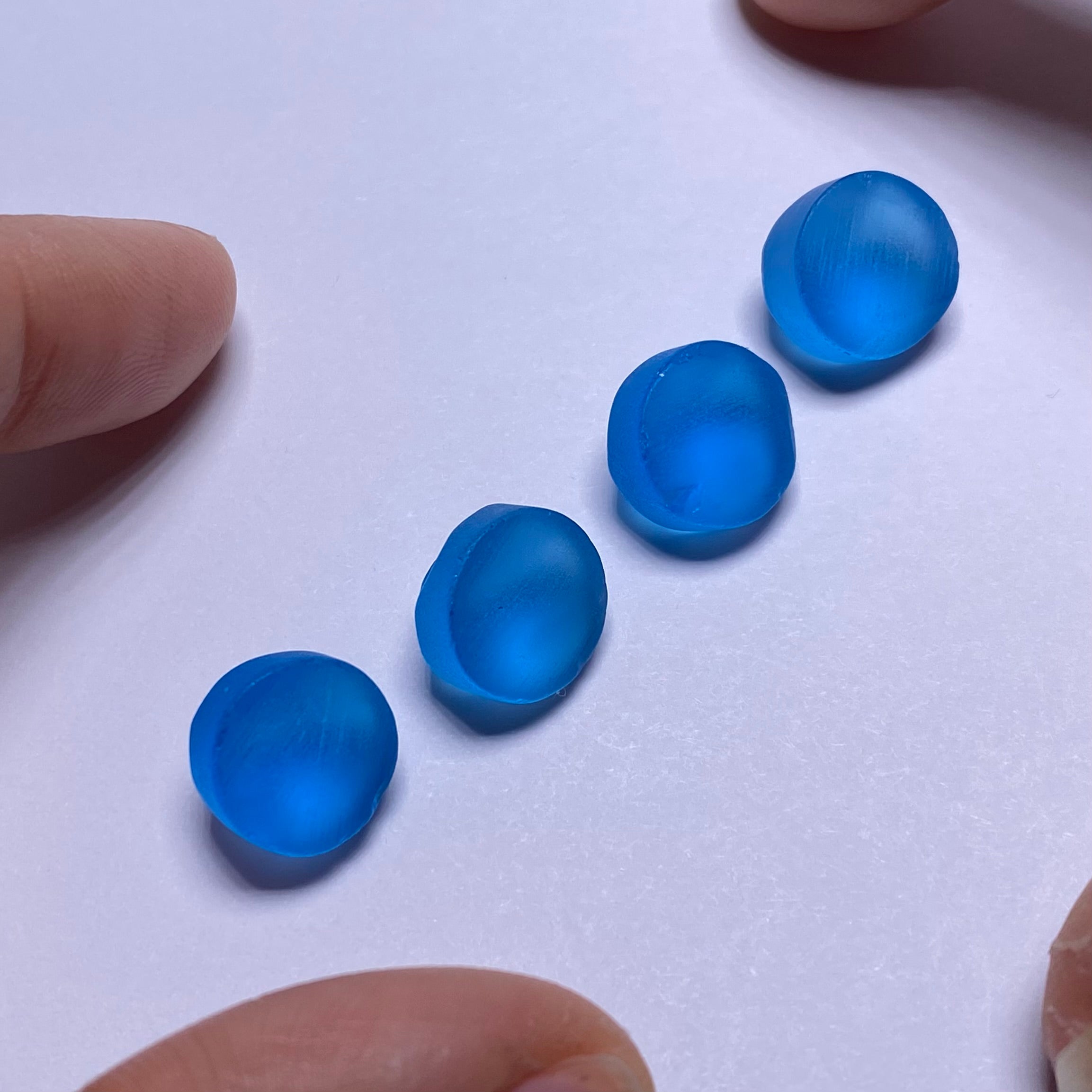 Electric Blue Topaz Preform - 12 mm