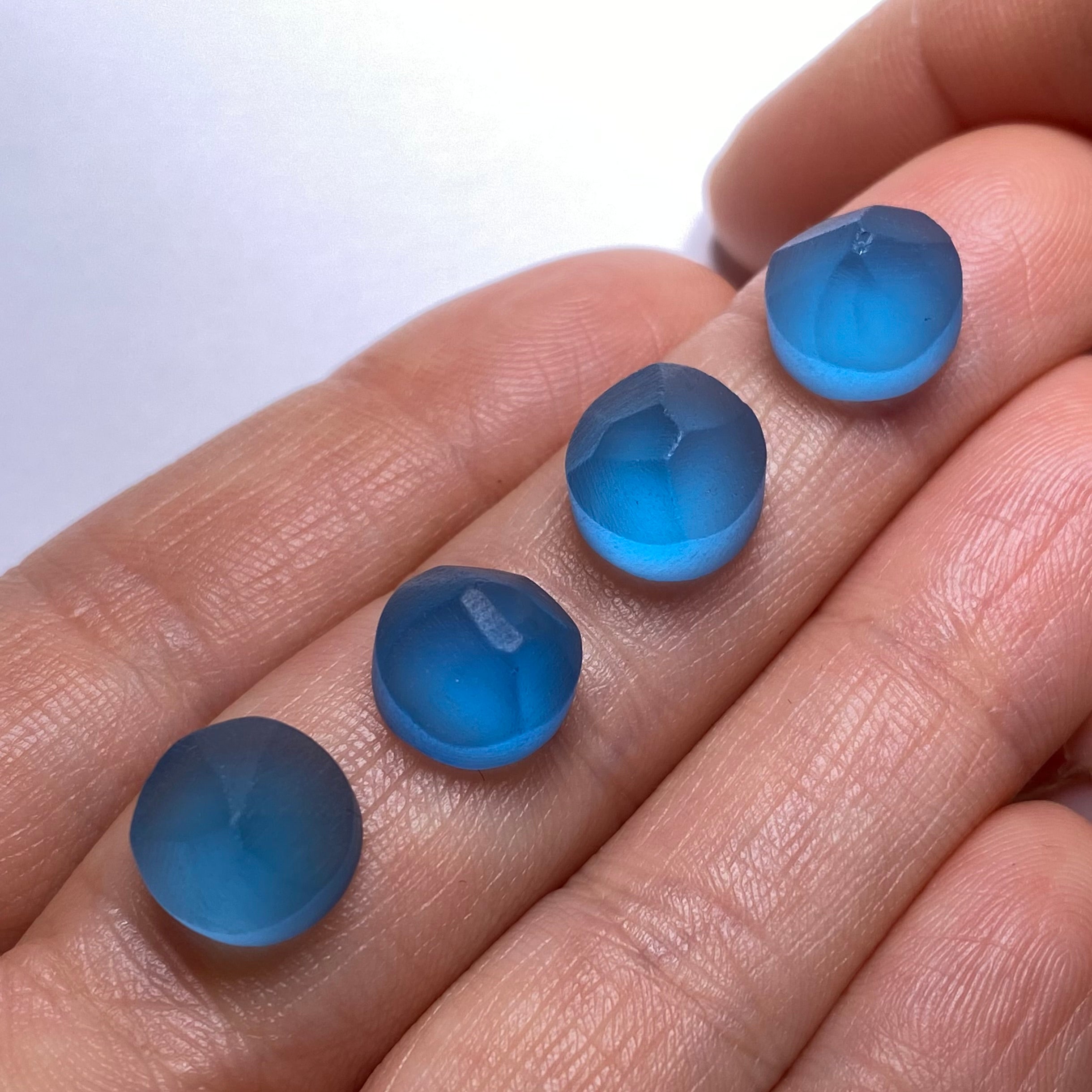 Electric Blue Topaz Preform - 10 mm