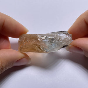 Natural Bi-color Topaz, Ukraine