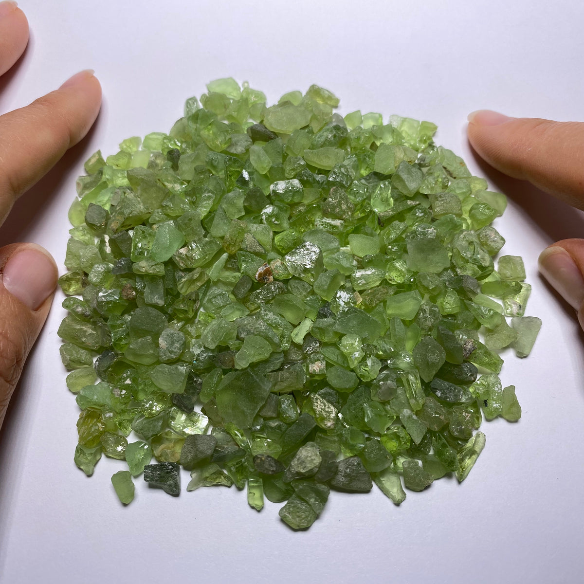 Burmese Peridot -Melee-size