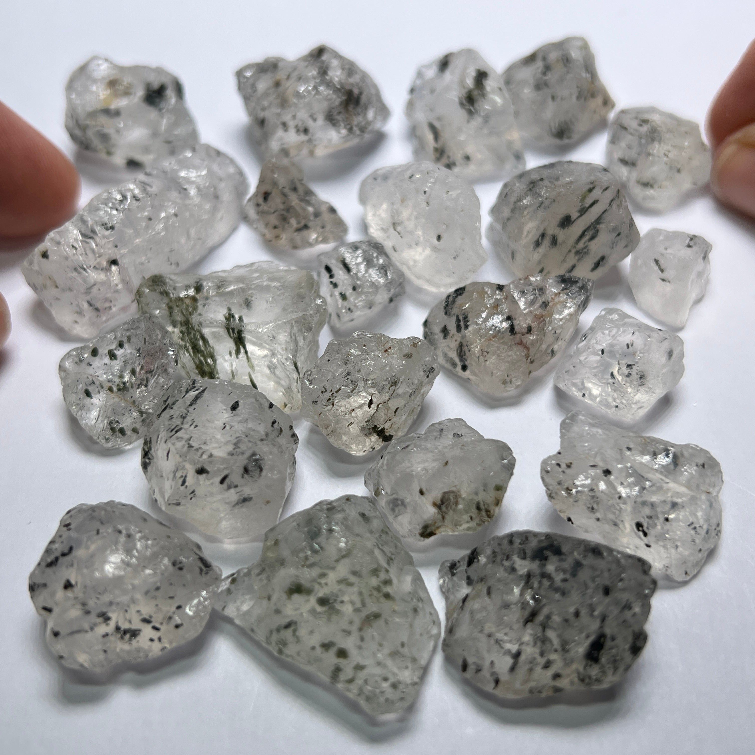 Quartz with Diopside | Cab | Cabochon | Cab Rough | Cabbing Rough