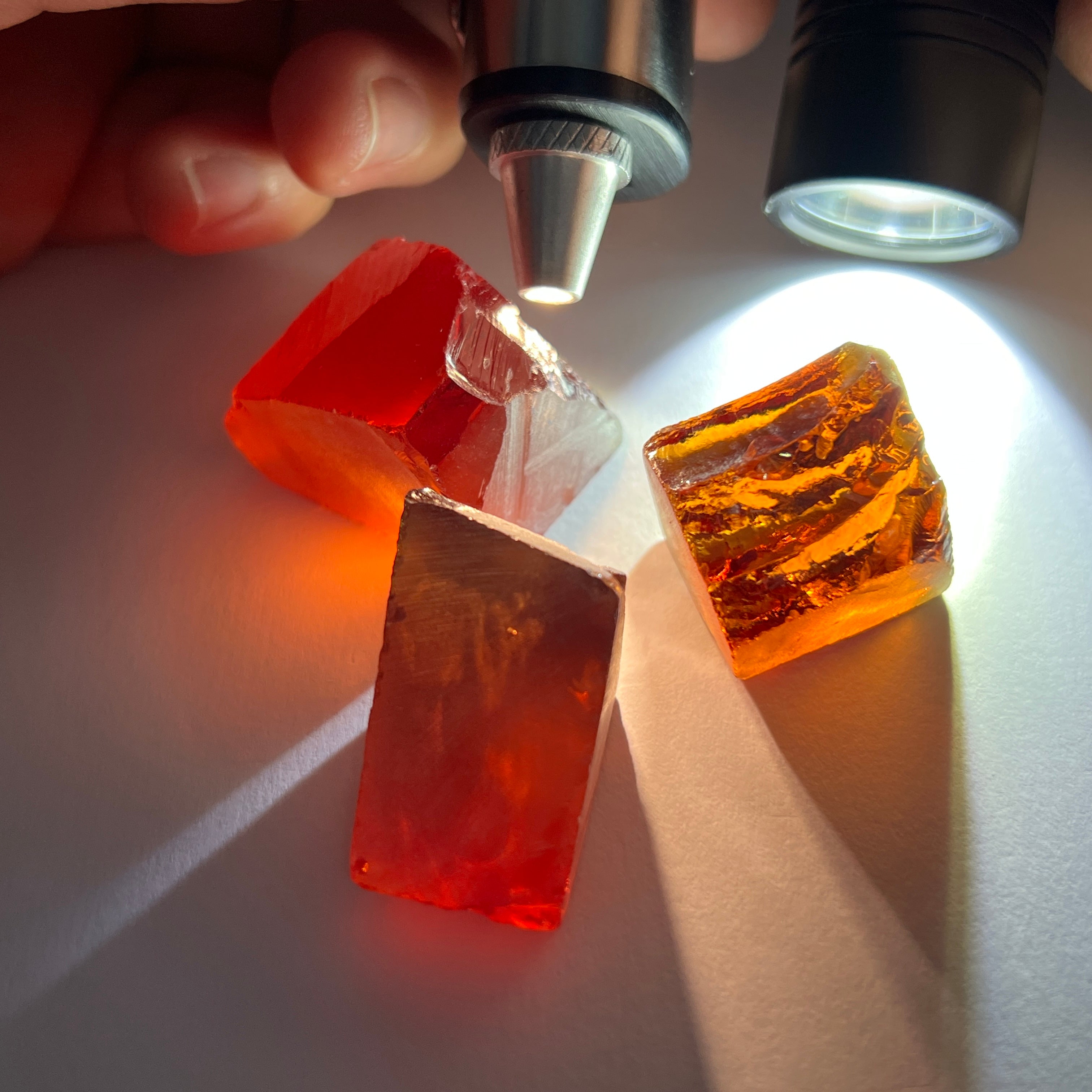 #4A Orange/Red CZ - Color Shift