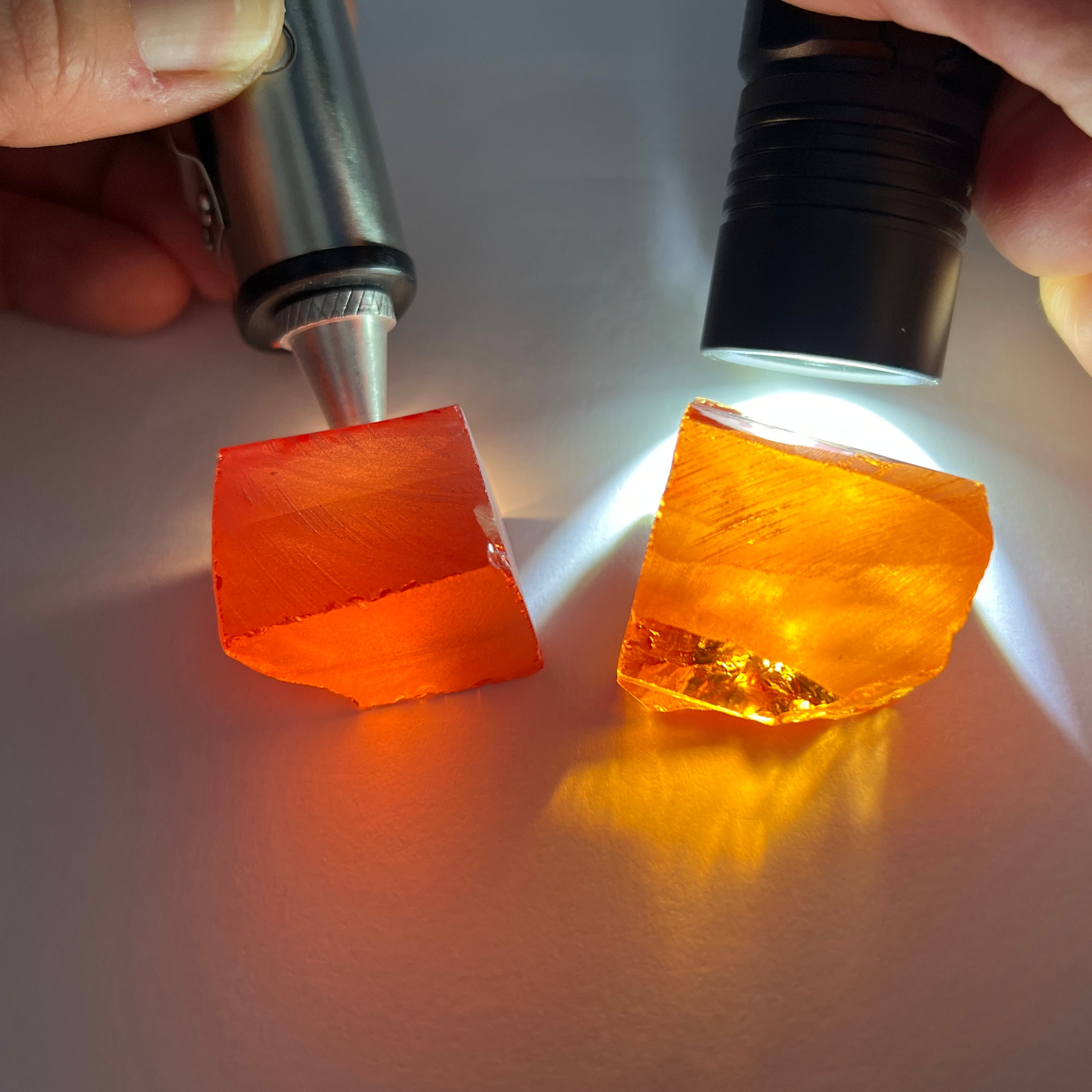 #4A Orange/Red CZ - Color Shift