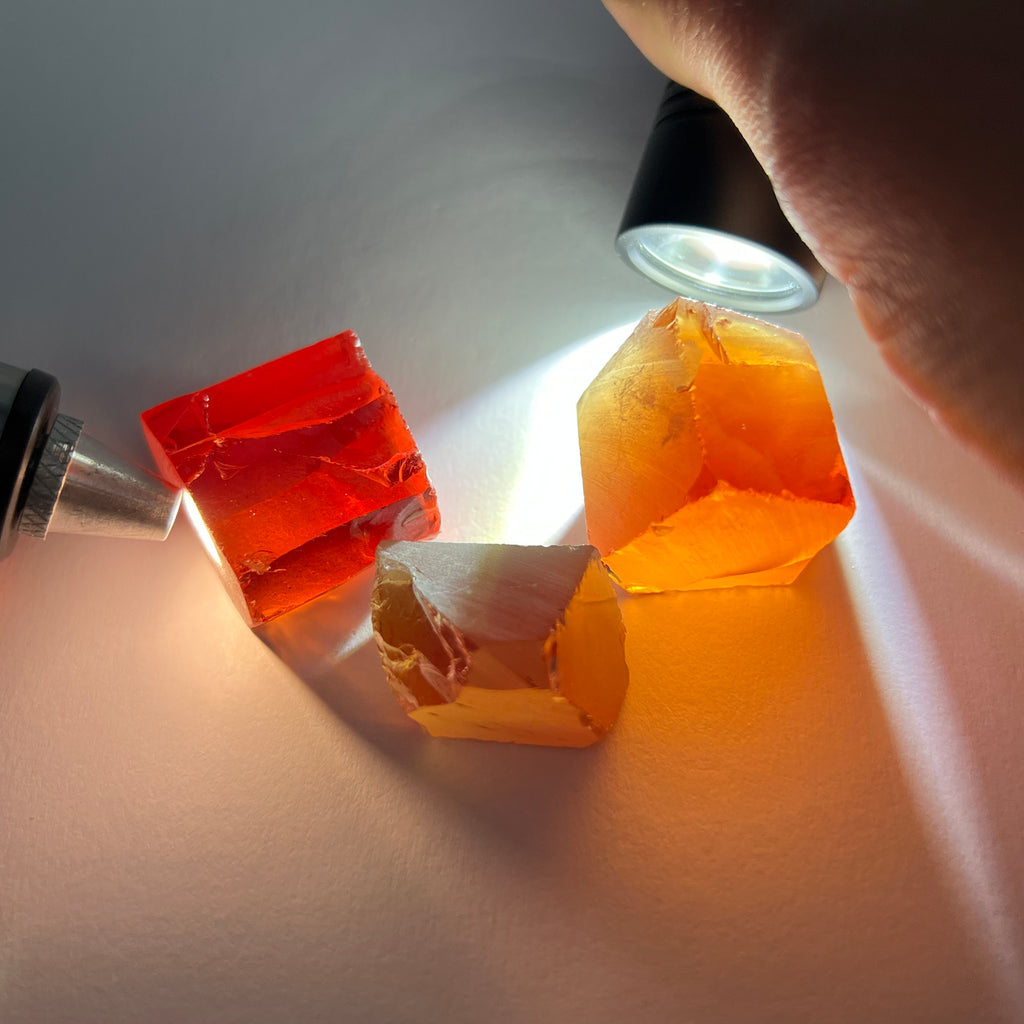 #4A Orange/Red CZ - Color Shift