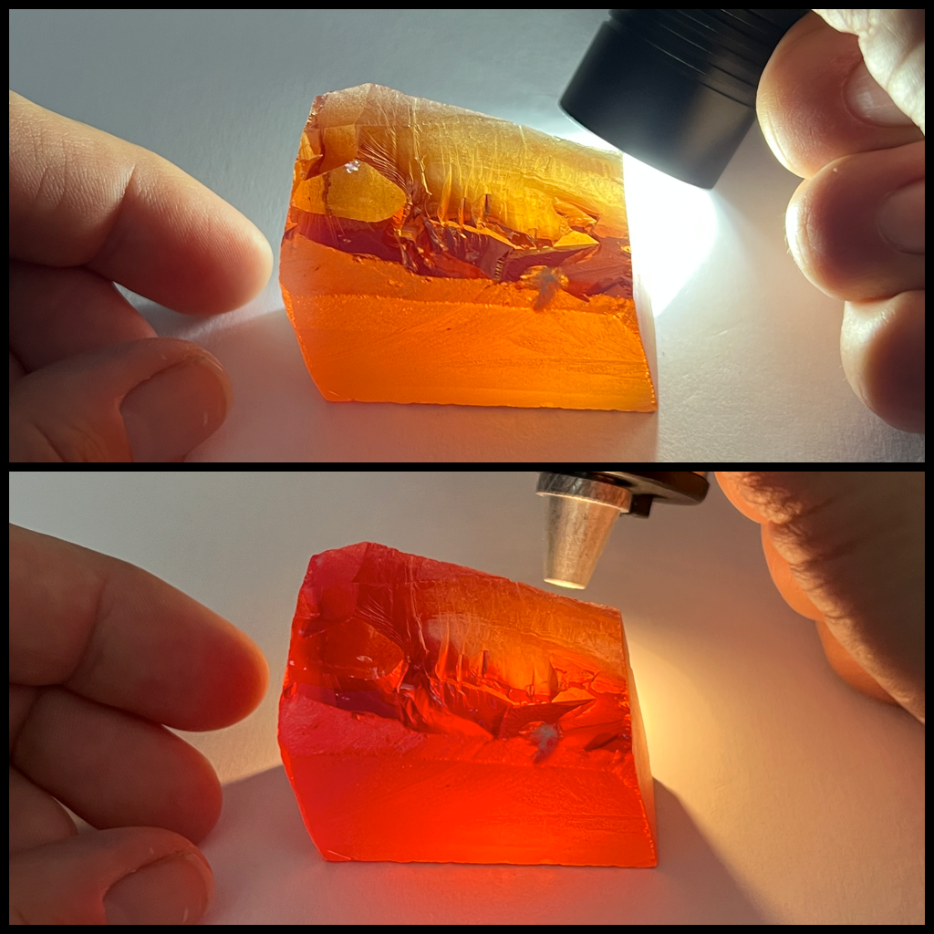 #4A Orange/Red CZ - Color Shift